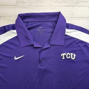 TCU Horned Frogs Nike Dri-Fit Golf Polo Texas Christian University XXL Gameday